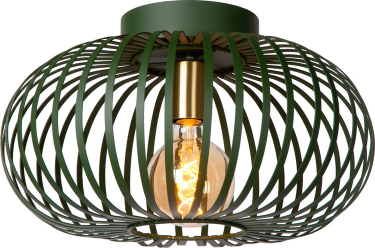 Lucide manuela - plafonnière (plafondlamp) - ø 39,5 cm - 1xe27 - groen