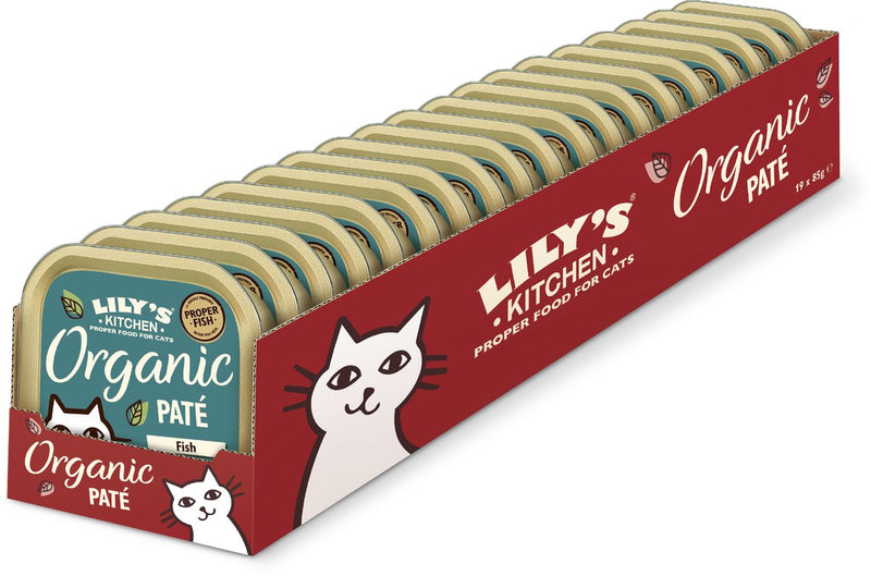 Lily's kitchen - kattenvoer - natvoer - biologische paté met zeevis - 19 x 85 g
