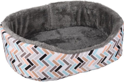 Flamingo knaagdierenmand clavio ovaal - slaapplaats - 35x28x11 cm multi-color