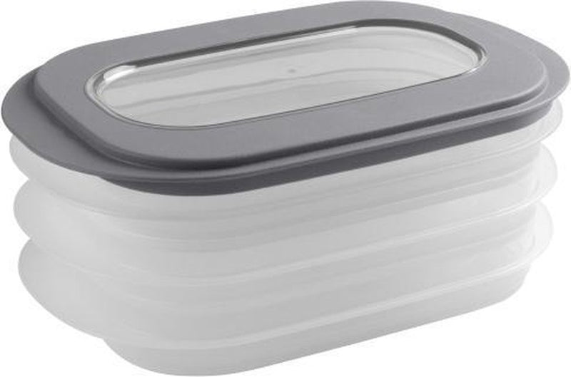 Sunware sigma home vleeswarendoos - 26.5x17.2x10.5 cm - transparant grijs