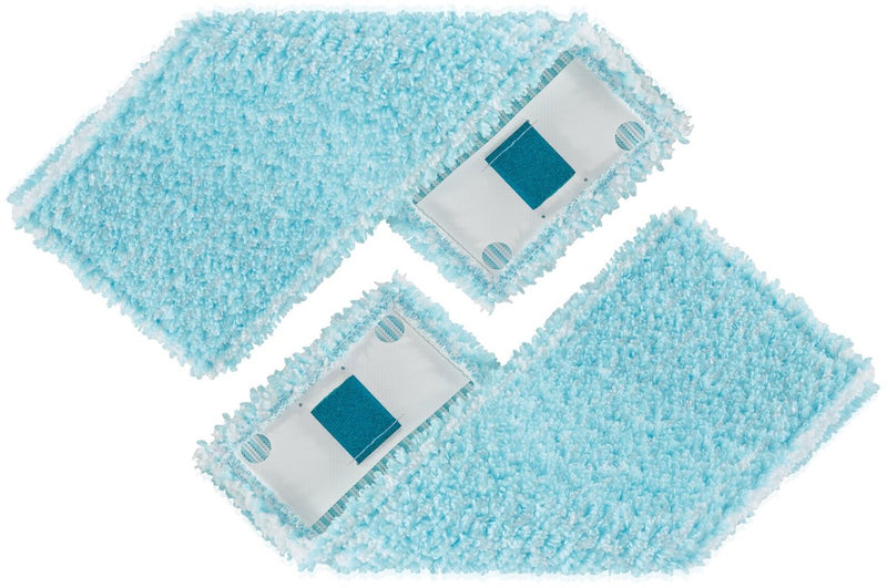 Leifheit clean twist powerclean vloerwisser overtrek - klittenband - 33 cm - super soft - 2 stuks