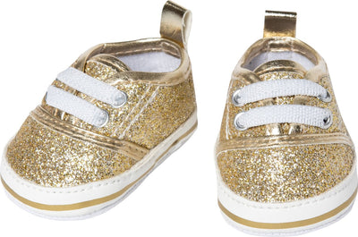 Heless poppensneakers glitter goud, 30-34 cm