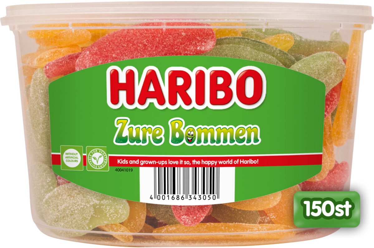 Haribo zure bommen (150 stuks)