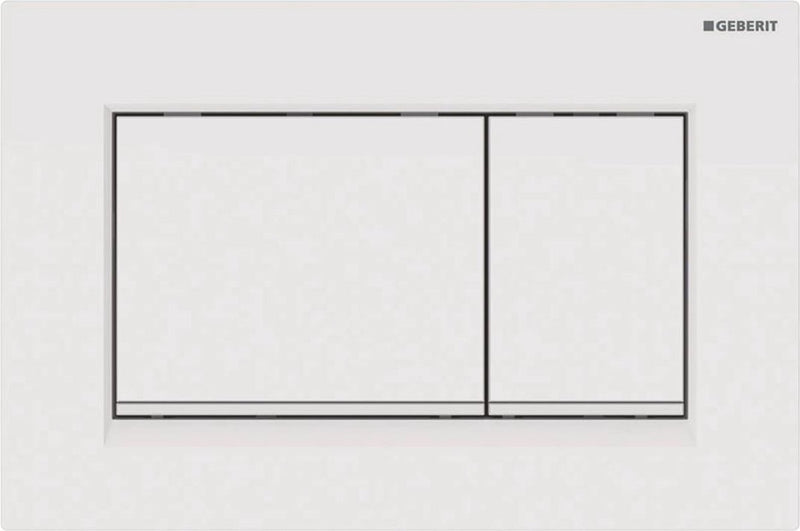 Geberit bedieningsplaat sigma30, 2-toets: wit, glazendwit