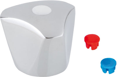 Kirchhoff metalen handvat, chroom, markering blauw rood wit - 98614730