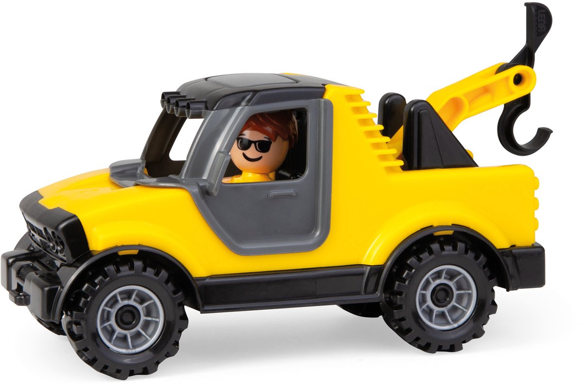 Lena speelgoed takelwagen - robuuste truck voor kinderen.