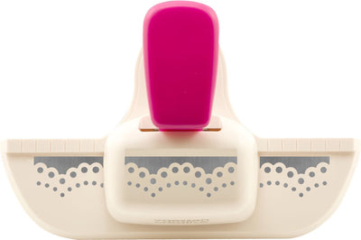Vaessen creative pons - randpons kanten rand - 1,5 x 4,3 cm - ivoor