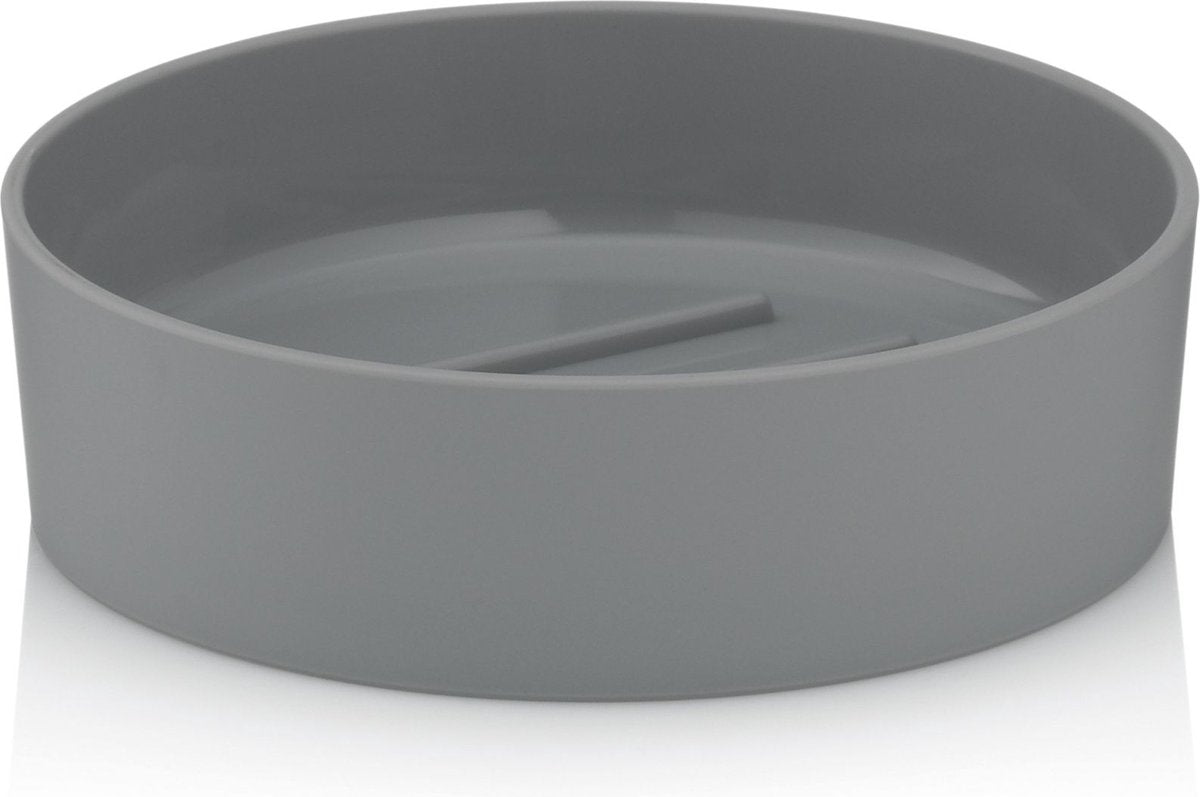 Kela gray - zeepschaal - kunststof - licht grijs