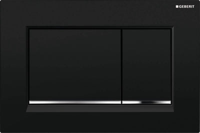 Geberit sigma30 bedieningspaneel, zwart - 115883km1