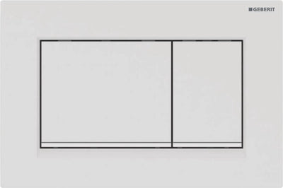 Geberit bedieningsplaat sigma30, 2-toets: wit mat, easy-to-clean, wit