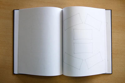 Kangaro receptiealbum - 26x21cm - vakverdeling - zwart -k-6620