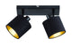 Rl live your light reality tommy opbouwspot - zwart mat - excl. 2x e14 - ip20
