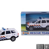 2-play politiewagen pull-back met licht en geluid 11 cm wit