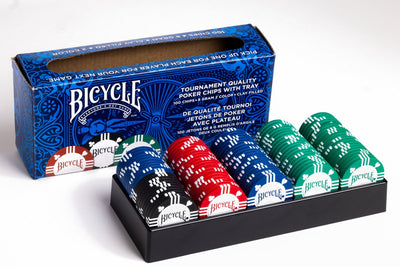 Bicycle - poker chips - 8 gram - klei - 100 stuks