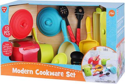 Playgo play keukenspeelgoed pannenset en accessoires - 13-delig voor speelkeuken