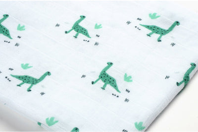 Béaba ele doeken – set van 3 tetra doeken – 100% biologisch katoenen doek – 70×70 cm – ademende ultrazachte mousseline – inclusief deluxe geschenkdoos – jurassic green