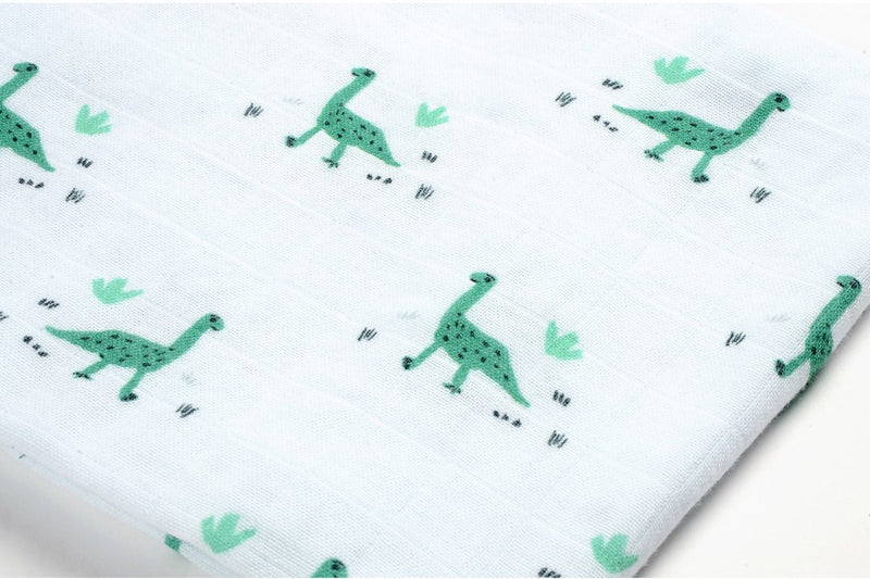 Béaba ele doeken – set van 3 tetra doeken – 100% biologisch katoenen doek – 70×70 cm – ademende ultrazachte mousseline – inclusief deluxe geschenkdoos – jurassic green