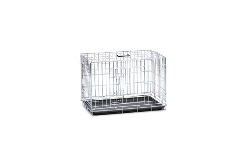 Beeztees hondenbench m - bench - inkalpbaar - 2 deuren - verzinkt - 81x55,5x61,5 cm