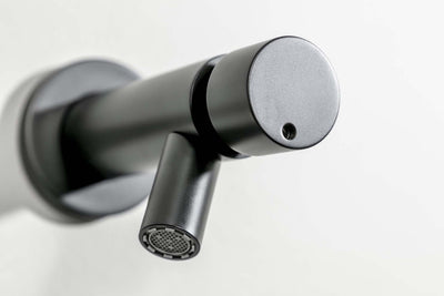 Plieger napoli toiletkraan wandmodel zelfsluitend 1 2 looptijd 15 sec. mat zwart 80000b