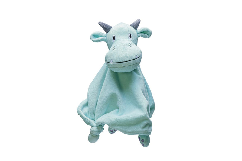 Beeztees puppy knuffeldoek draak - puppy speelgoed - puppyknuffel - hondenspeelgoed - pluche - groen - 31,5x25x7,5 cm