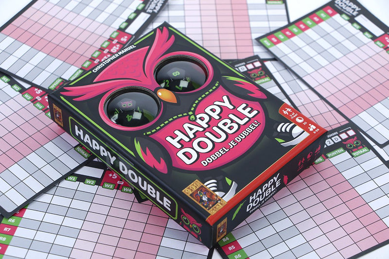 999games 999 games - happy double - dobbelspel - wie niet durft, die niet wint! - familiespel - gezelschapsspel - reisspel