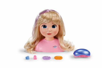 Baby born styling hoofd carla poppenhoofd met accessoires.