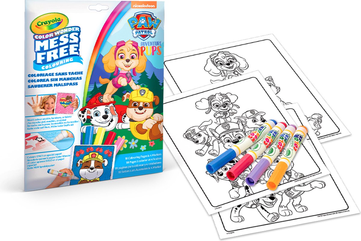 Crayola - color wonder - hobbypakket - paw patrol - kleurboek voor kinderen