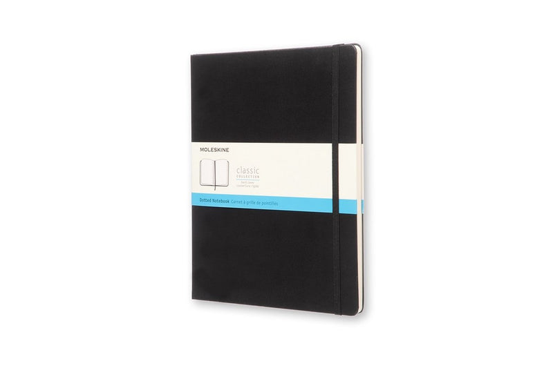 Moleskine classic notitieboek - extra large - hardcover - gestippeld - zwart