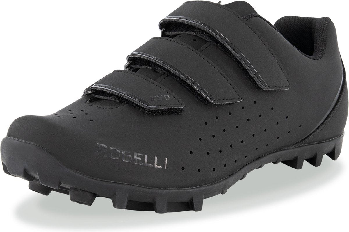 Rogelli ab-650 mtb schoenen heren en dames - fietsschoenen mountainbike - zwart - maat 47