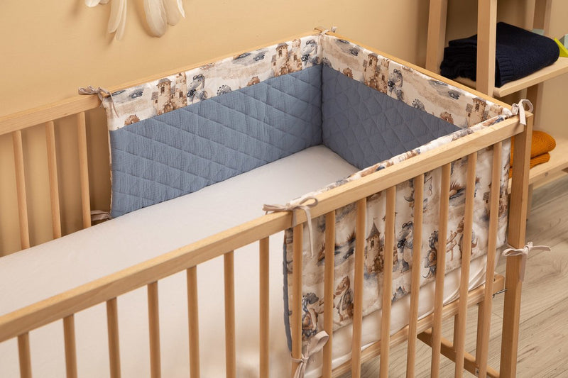 Sensillo baby bedbumper - bedomrander - anti stootrand ledikant - bed zijbeschermers