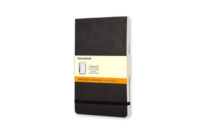 Moleskine reporter notitieboek - pocket - softcover - gelinieerd - zwart