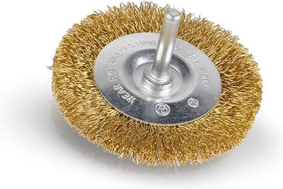 Kreator schijfborstel voor boormachine ø 75 verkoperd 6mm as (krt150110)