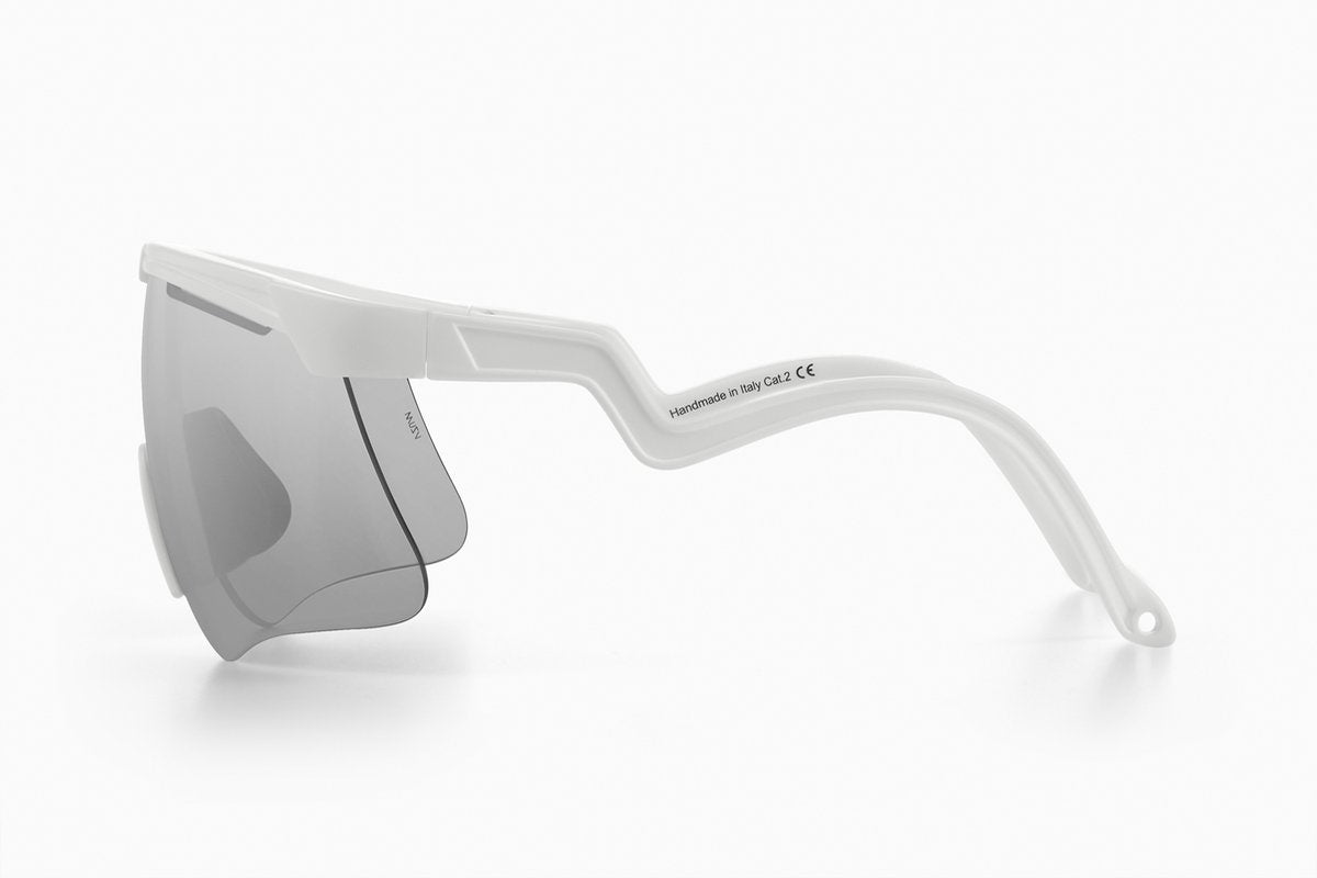 Alba optics fietsbril - delta white vzum alu lei