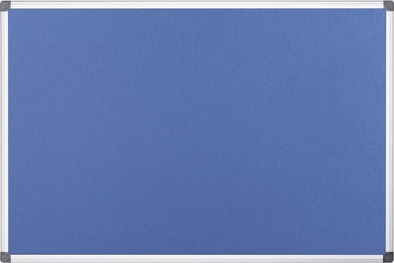 Bi-office viltbord blauw 120x90 cm