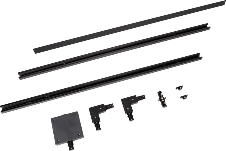 Lucide track starterset - 1-fase railsysteem railverlichting - 2 meter - zwart