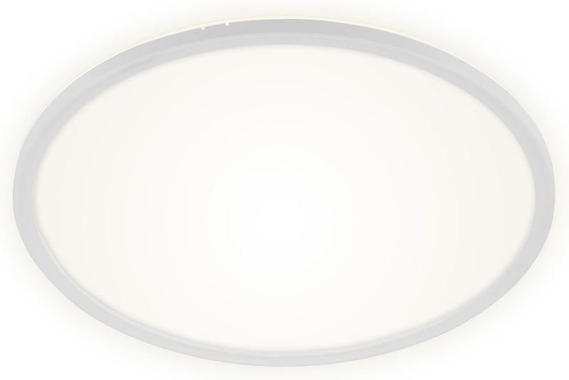 Briloner slim - led plafonniére - plafondlamp dimbaar - plafondlamp met achtergrondverlichting - incl. afstandsbediening - 22 watt - 3000 lumen - wit