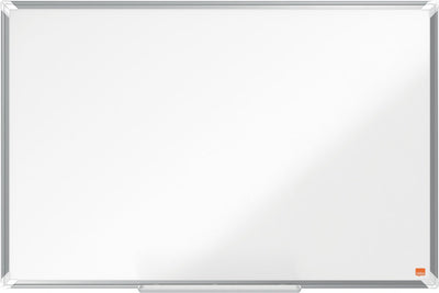 Nobo premium plus magnetisch whiteboard emaille - met pennengoot - inclusief whiteboard marker - 900x600mm