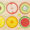 Classic world houten breuken puzzel educatief speelgoed 22-delig.