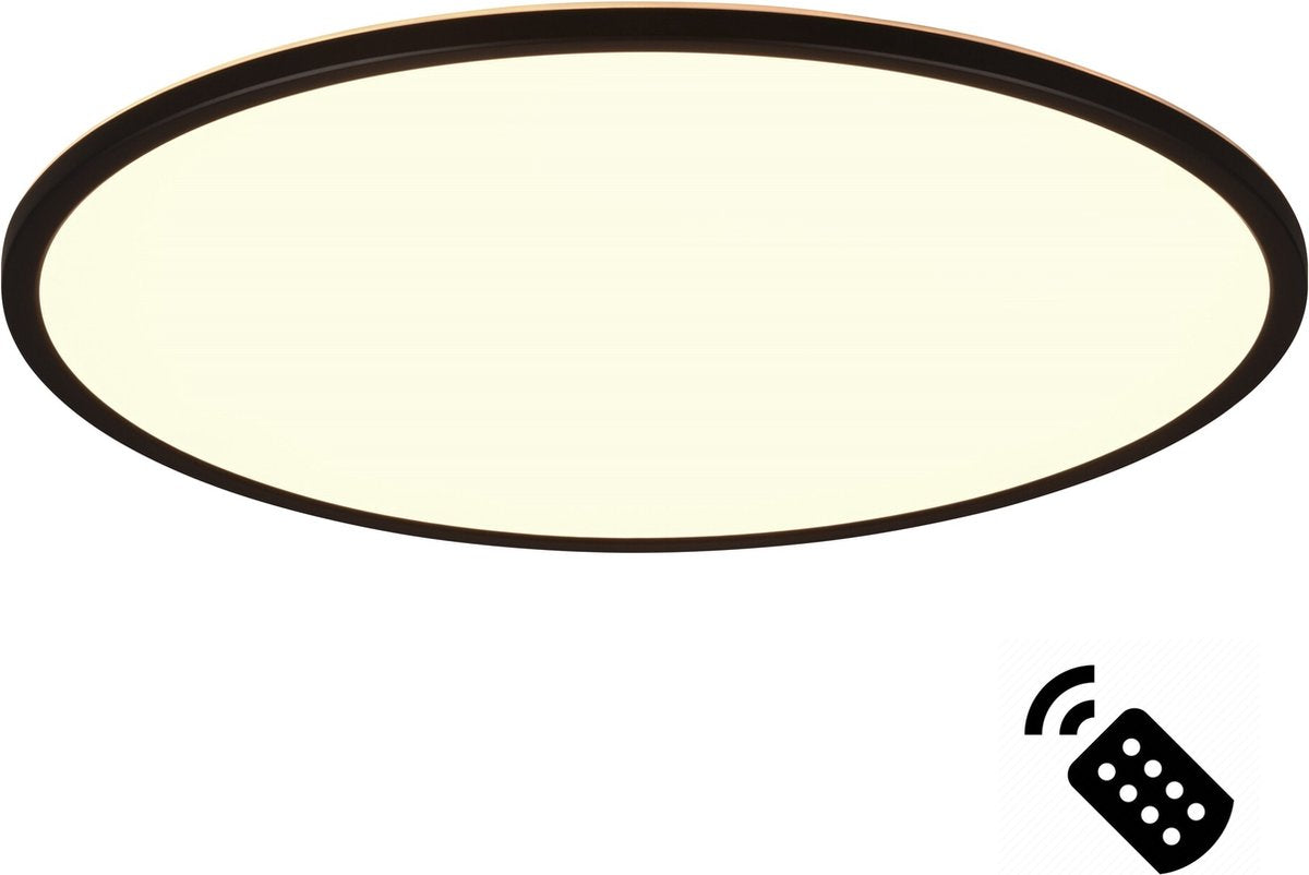 Rl live your light reality scott - plafondlamp - zwart mat - incl. 1x smd 30 w - zwenkbaar