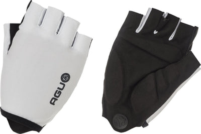 Agu gel fietshandschoenen zomer - wielrenhandschoenen dames heren - wit - maat m