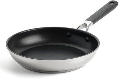 Kitchenaid classic stainless steel koekenpan ø24cm - rvs - inductie - anti-aanbak