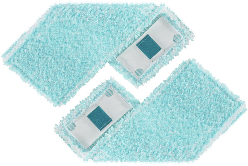Leifheit clean twist powerclean vloerwisser overtrek - klittenband - 33 cm - super soft - 2 stuks