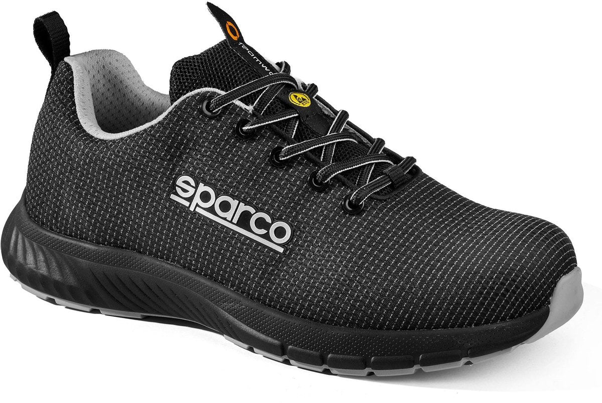 Sparco werkschoenen s3s - traction asan - zwart zilver — black — 40