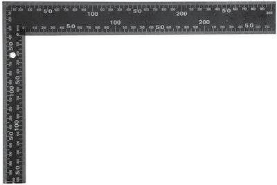Vorel serie - metalen winkelhaak - 300x200 mm - zwart - duurzaam
