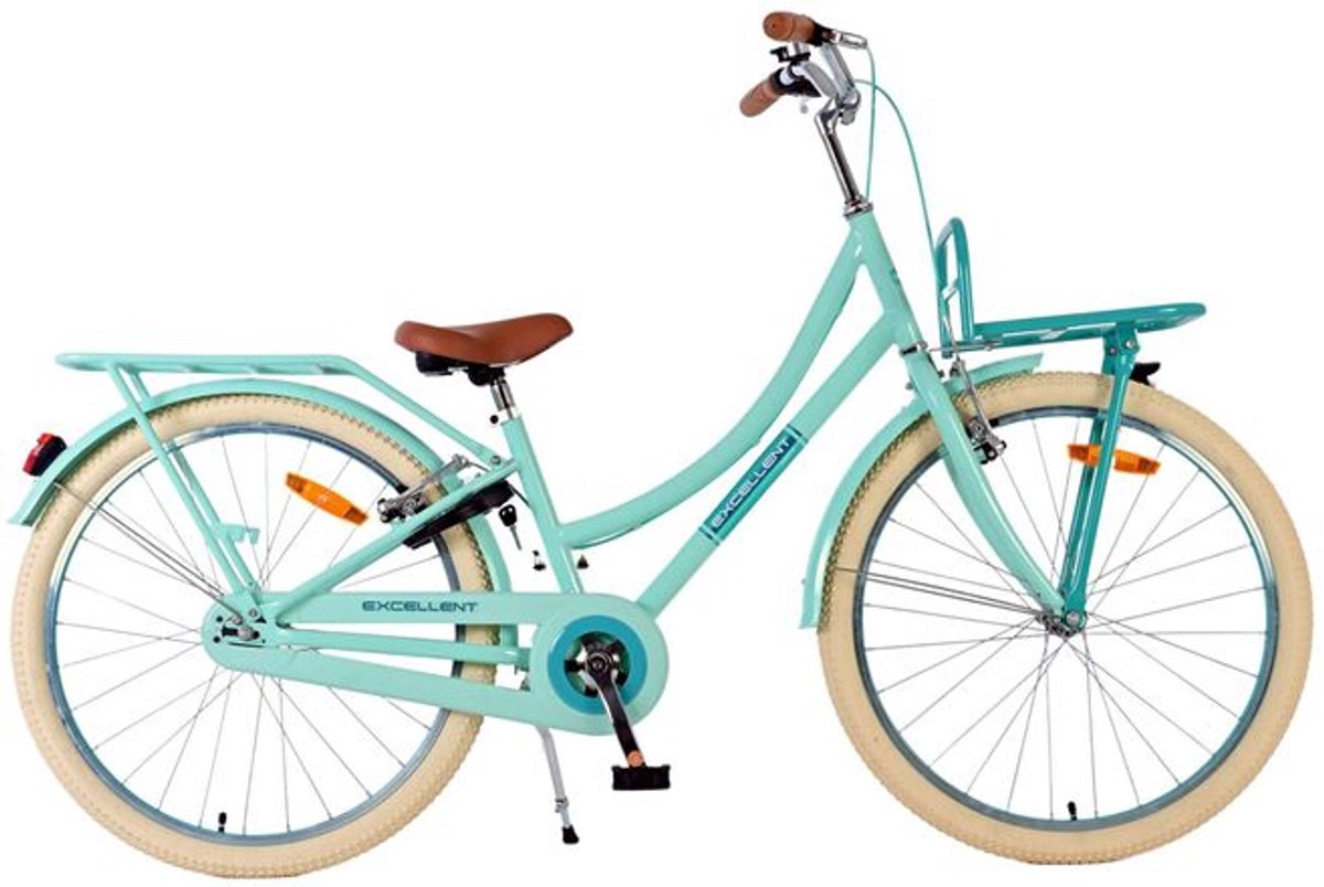Volare Excellent Kinderfiets - Meisjes - 24 inch - Groen - Twee handremmen
