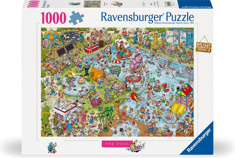 Ravensburger ray's comic series holiday resort 3: the pool - legpuzzel - 1000 stukjes