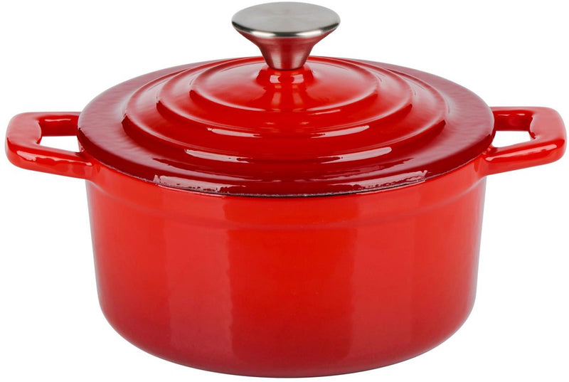Alpina casserole 14cm cast iron red
