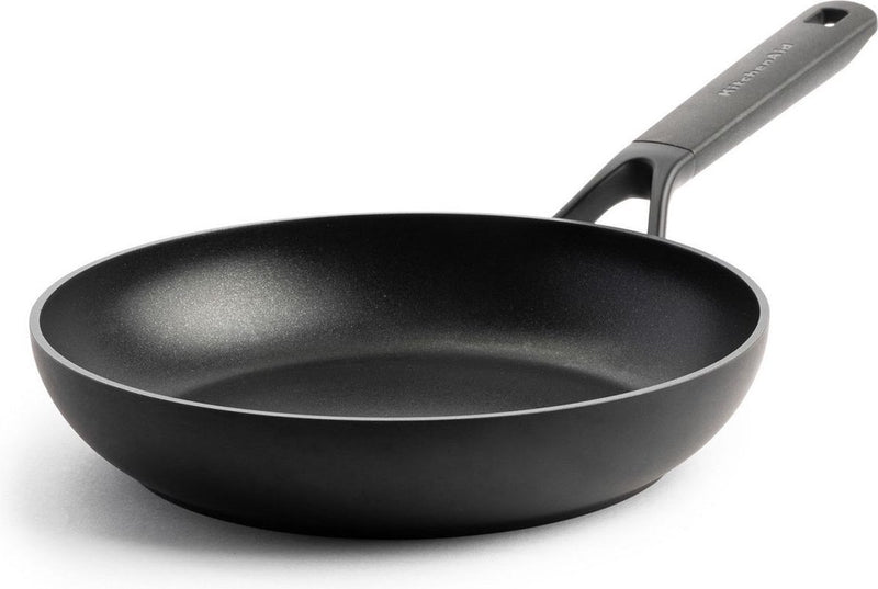 Kitchenaid classic forged aluminium koekenpan ø24cm - zwart - inductie - anti-aanbak - pfas-vrij