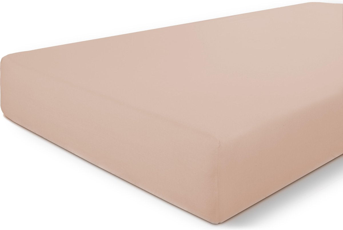 Byrklund hoeslaken bed basics cotton - 90x220 - 100% katoen - oud roze