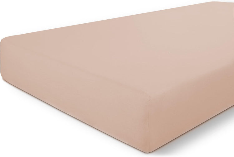 Byrklund hoeslaken bed basics cotton - 90x220 - 100% katoen - oud roze